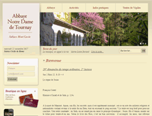 Tablet Screenshot of abbaye-tournay.com